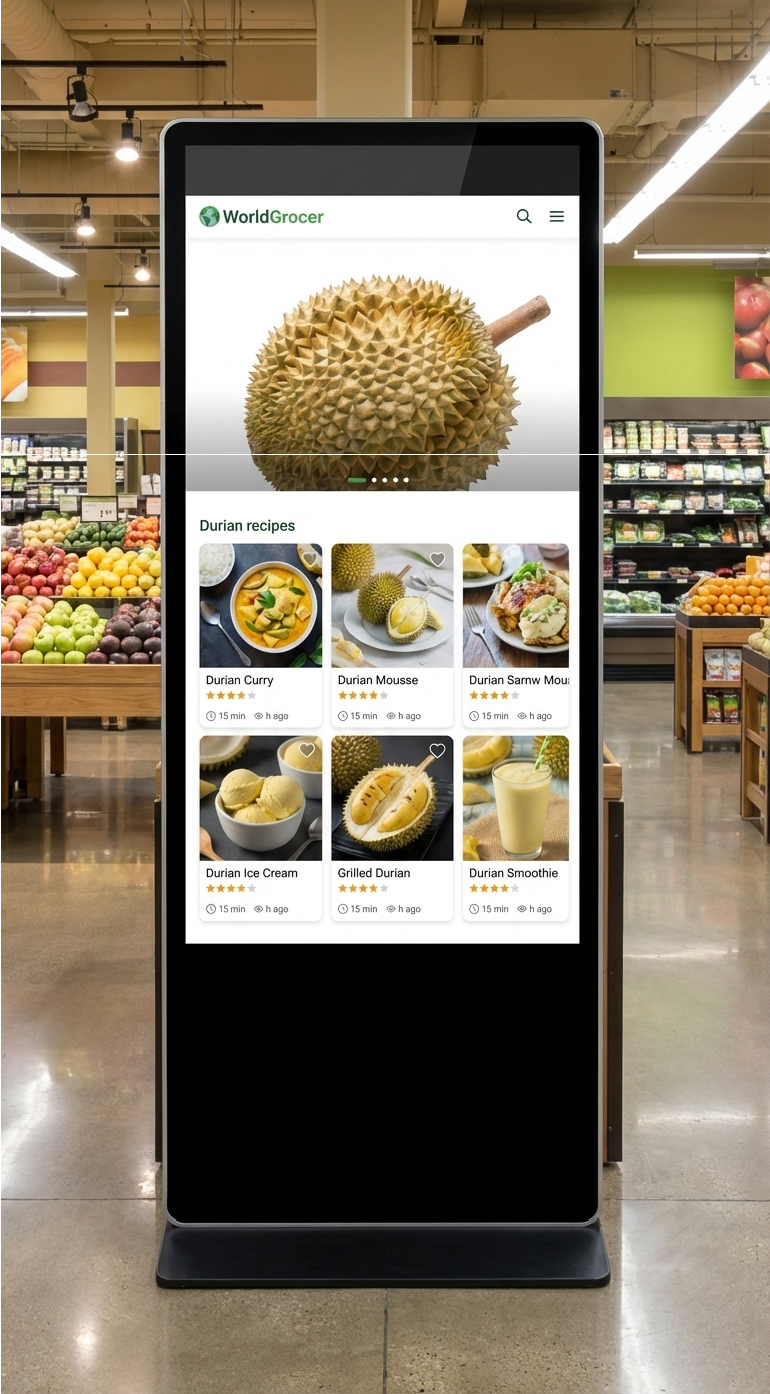 WorldGrocer Kiosk Interface